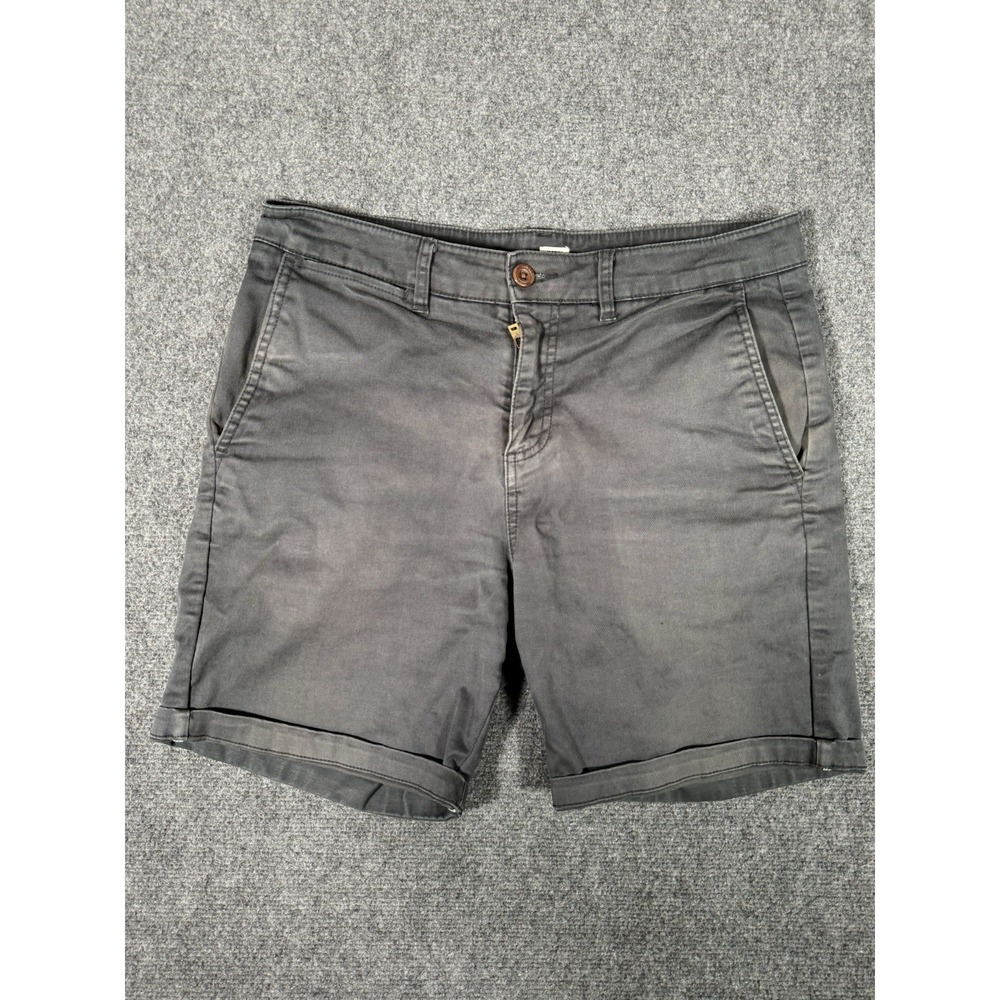 Katin Chino Shorts Mens 32 Gray Flat Front‎ Golf Casual Beach Outdoors 7"